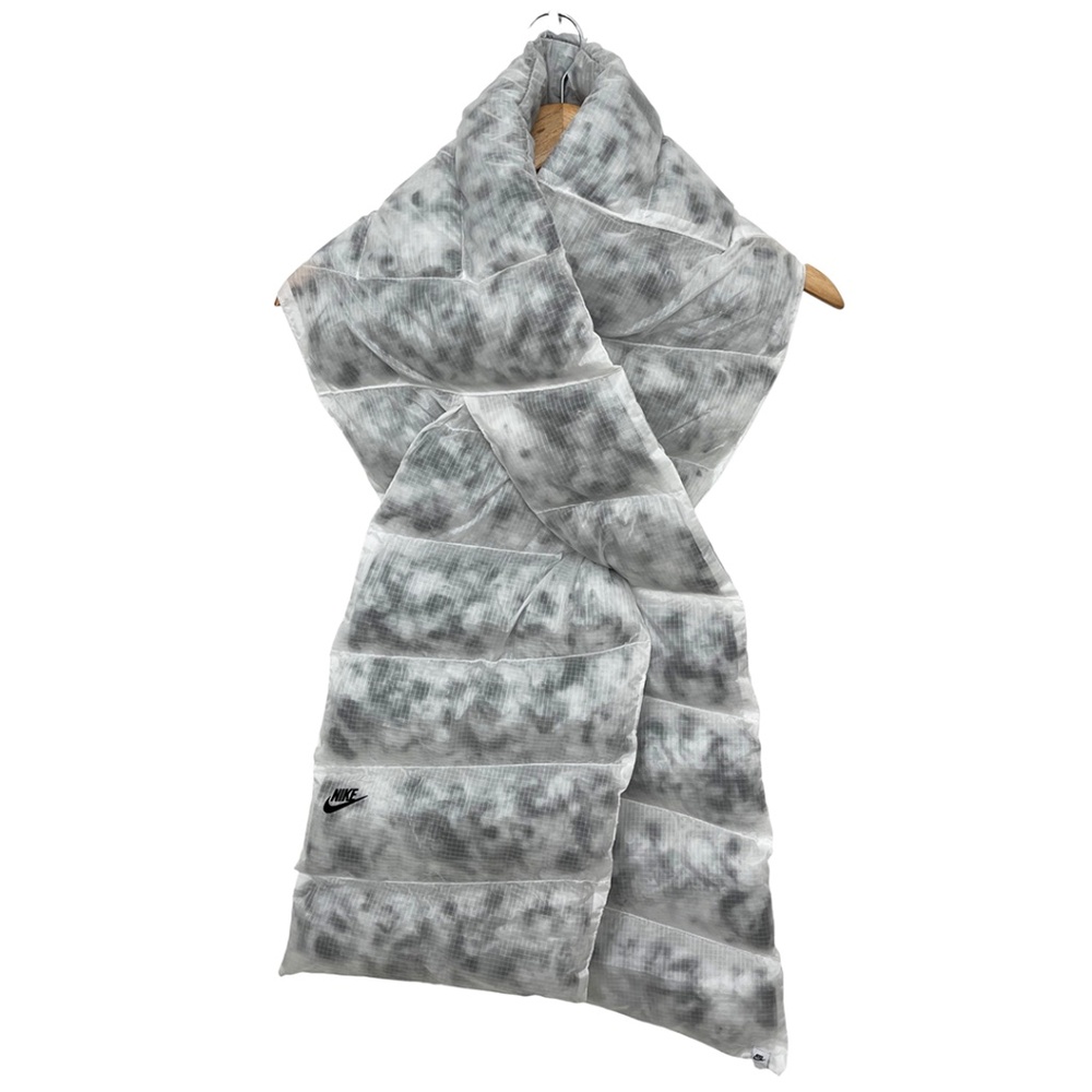 NWT Nike Insulated Scarf Marble White Gray